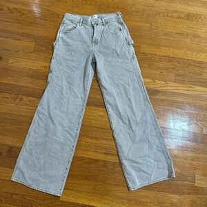 Agolde Gray Women's Wide Leg Jeans